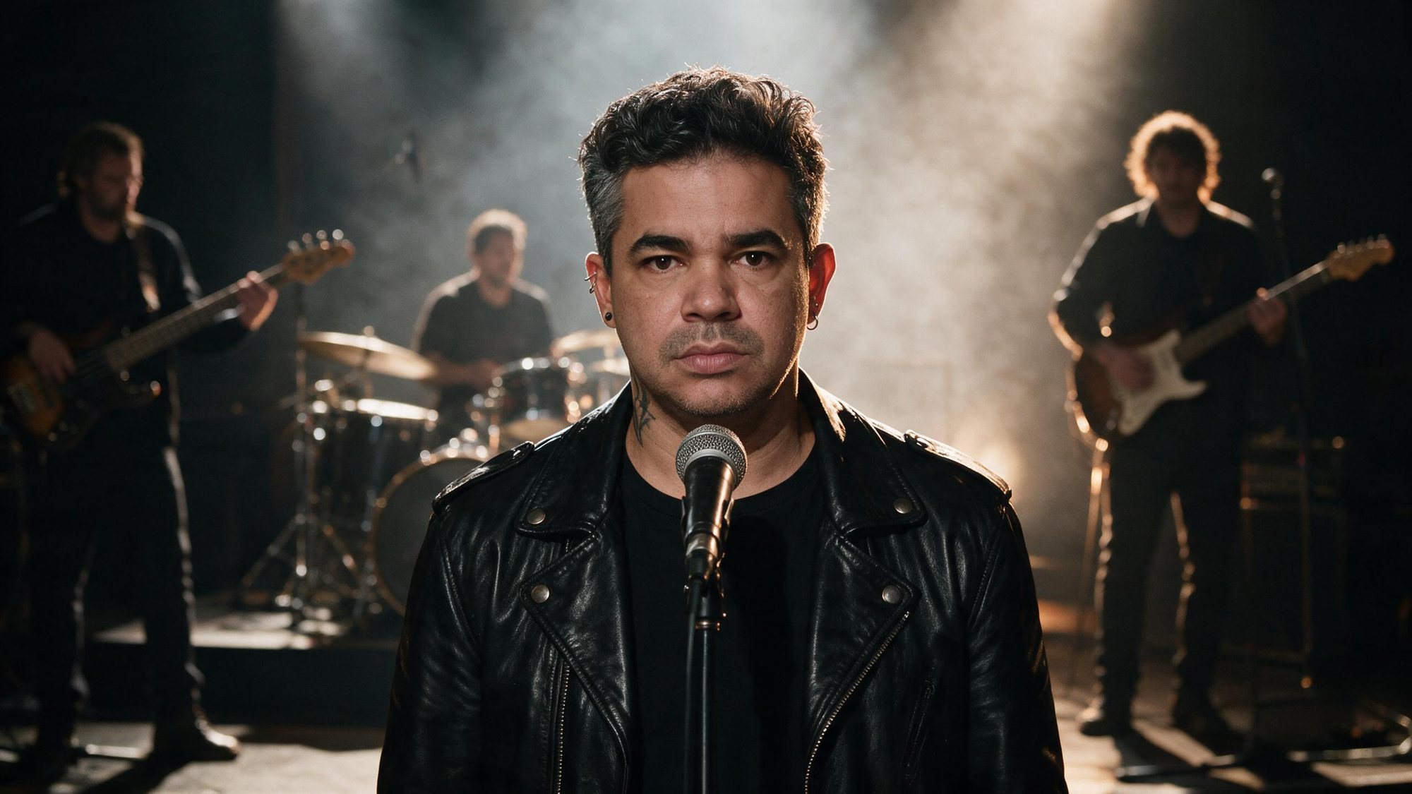 Geo Voxx no palco com banda completa